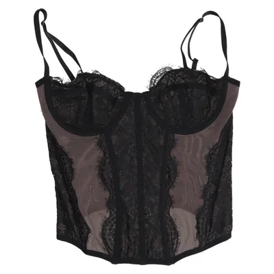 Bustier (Zwart, Bruin) van Out from Under Elastaan, Polyamide