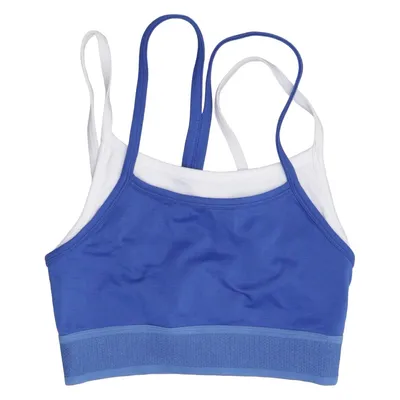 Sports-BH (Blå, Hvid) fra Fabletics Elastan, Polyamid