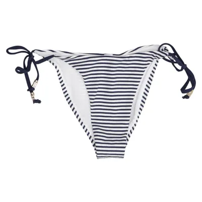 Bikini bottom (Blue, White) from Censored Elastane, Polyamide, Polyester