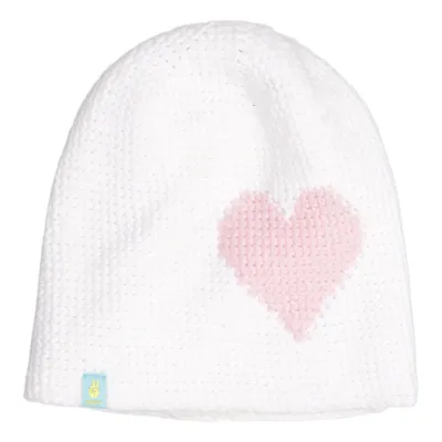 Beanie-Mütze (Weiß, Pink) von Seger Acryl, Polyester