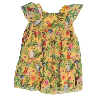Jurk (Geel, Meerkleurig) van Emma Jayne x H&M Polyester