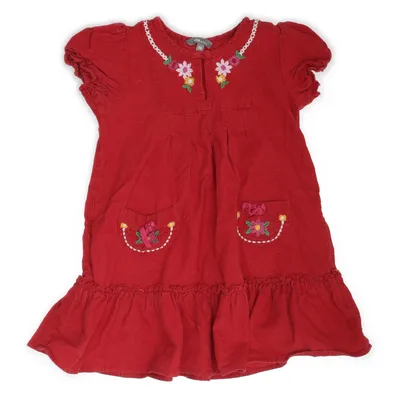 Kjole (Rød) fra Kids by Lindex Bomuld