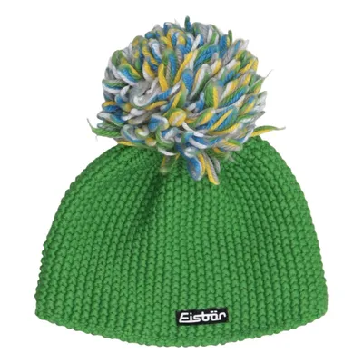 Bobble hat (Green, Multicolored) from Eisbär Acrylic, Merino wool, Polyester
