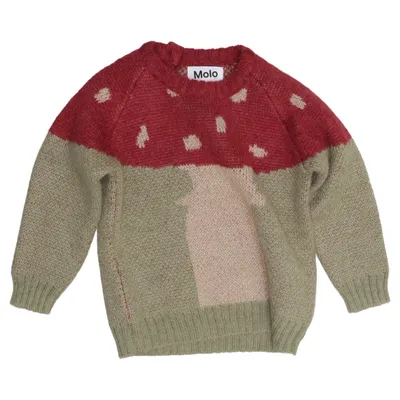 Pull-over (Rouge, Vert, Beige) de Molo Acrylique, Laine d'alpaga