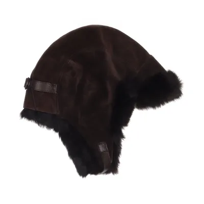 Trapperhatt (Brun) från Emporio Armani Skinn, Kaninpäls, Viskos