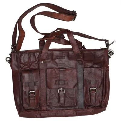 Sac à bandoulière (Marron) de Spikes & Sparrow Cuir