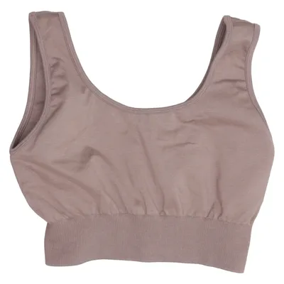 Sports bra (Brown) from FNTSY Elastane, Polyamide, Polyester
