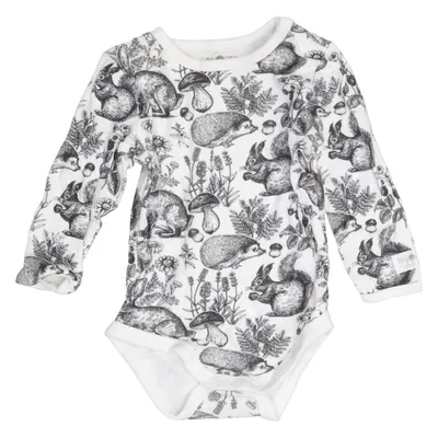 Body (Hvid, Sort) fra Tiny One Økologisk bomuld