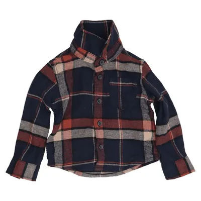 Flanellen overhemd (Blauw, Rood, Beige) van Cope Gerecycled katoen, Gerecycled polyester