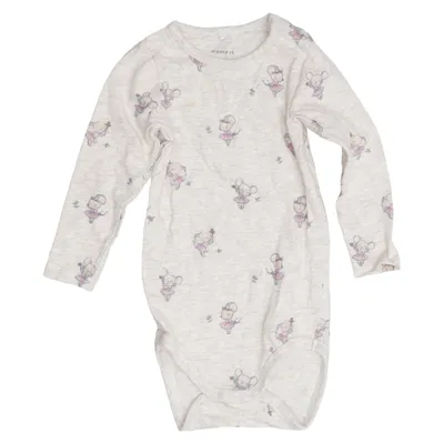 Body (Gris, Multicolore) de Name It Élasthane, Coton biologique