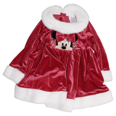 Vêtement de Noël (Rouge, Blanc) de Disney Baby Élasthane, Polyester