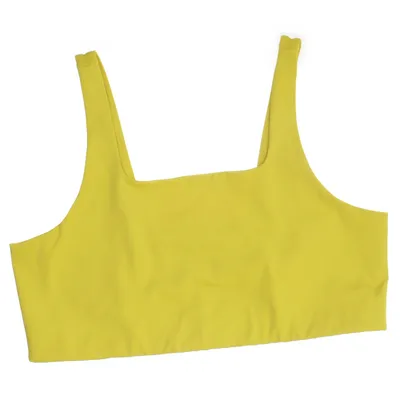 Sports bra (Yellow) from Girlfriend Collective Elastane, Recycled polyester