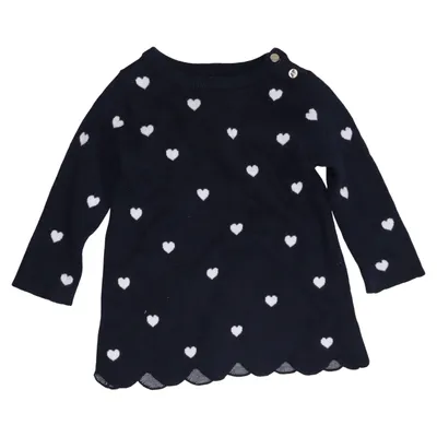 Jurk (Blauw, Wit) van Jacadi Katoen