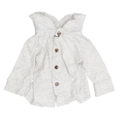 Cardigan (Beige, Blauw) van Gazzi Katoen