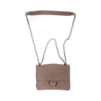 Schoudertas (Beige) van Borse in Pelle Leer