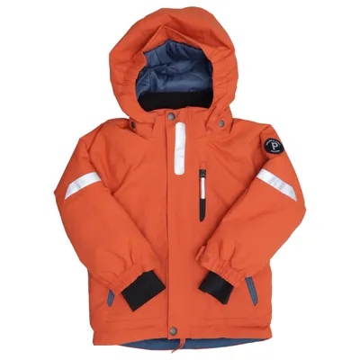 Ski jacket (Orange, Blue) from Polarn O. Pyret Polyamide, Polyester