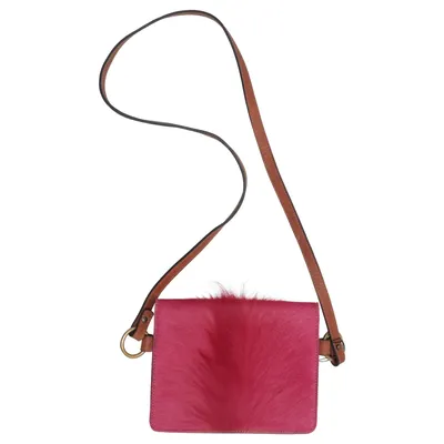 Skuldertaske (Pink, Brun) fra Flanell