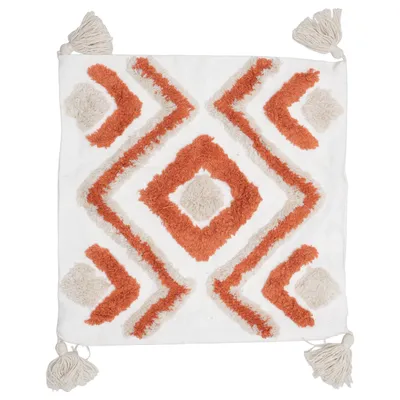 Housse de coussin (Blanc, Marron, Beige) Polyester