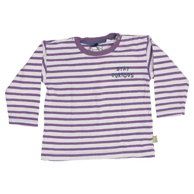 Long sleeve T-shirt (Purple, White) from Sanetta Cotton