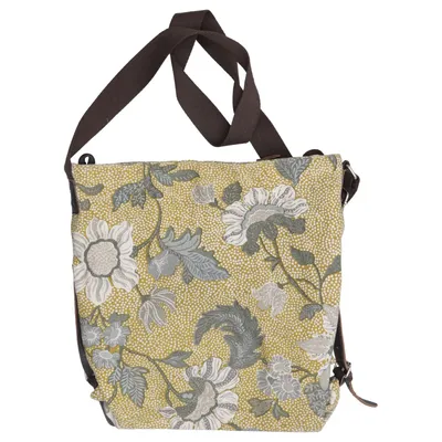 Sac à bandoulière (Vert, Multicolore) de Ceannis Coton, Lin