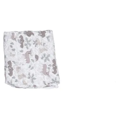Couverture de bébé (Blanc, Marron, Gris) de Little Roomies Coton biologique