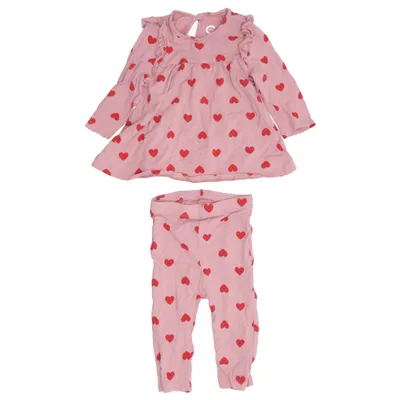Ensemble (Rose, Rouge) de Cubus Mini Élasthane, Coton biologique