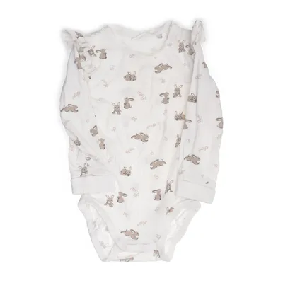 Body (Vit, Flerfärgad) från KappAhl Bomull, Elastan