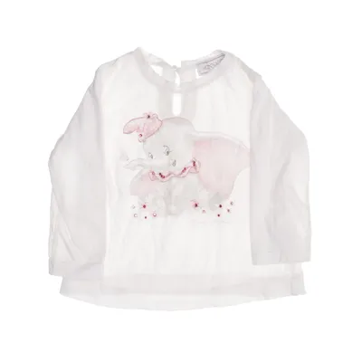 Long sleeve T-shirt (White, Multicolored) from Monnalisa