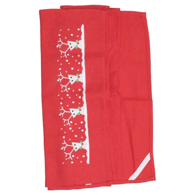 Kitchen towel (Snow Deer) from Crate & Barrel Cotton