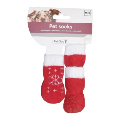 Dog shoes (Red, White) from Pet Club