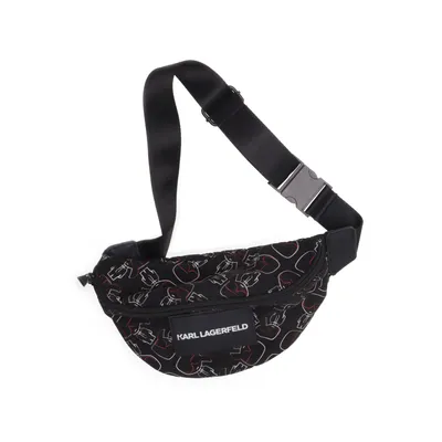 Sac-banane (Noir, Multicolore) de Karl Lagerfeld Polyester, Polyuréthane, Viscose