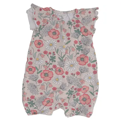 Rompers (Beige, Multicolored) from Polarn O. Pyret Elastane, Organic cotton