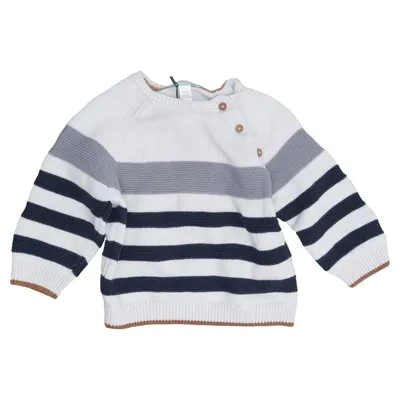 Sweater (Hvid, Blå, Grå) fra Obaïbi Bomuld