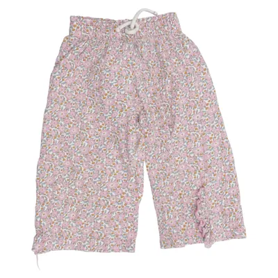 Pants (Pink, Multicolored) from Zara Cotton, Elastane, Polyester