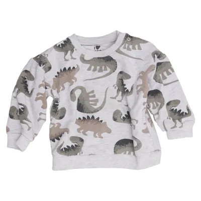 Sweatshirt (Grijs, Groen, Bruin) van ICA I Love Eco Elastaan, Organisch katoen, Viscose