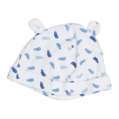 Beanie (White, Blue) from Ergee Cotton