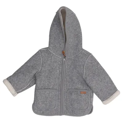 Jacket (Gray) from Outerwear by Name It Polyester, Wool