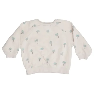 Sweatshirt (Beige, Grøn) fra Åhléns Kids Bomuld, Polyester