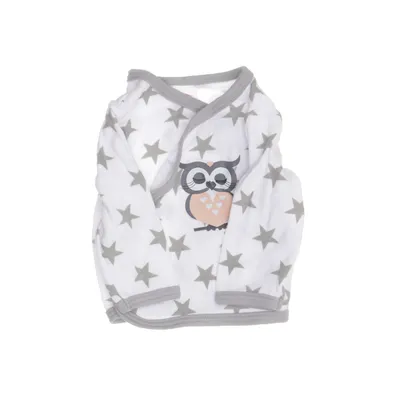 Pyjama en molleton (Blanc, Gris) de Makoma Coton