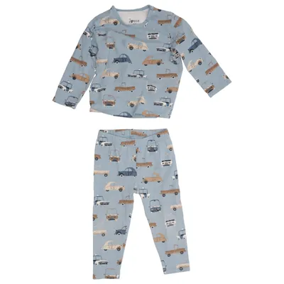 Pyjama (Bleu, Multicolore) de ICA I Love Eco Élasthane, Coton biologique