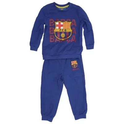 Loungewear (Blauw, Meerkleurig) van FC Barcelona Katoen, Elastaan