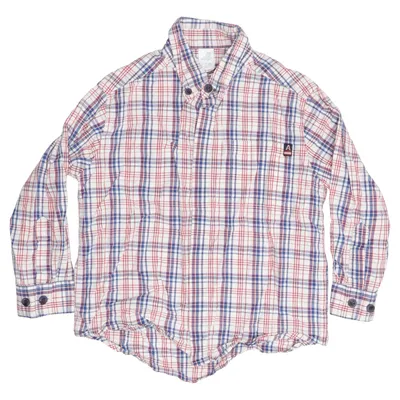 Shirt (White, Blue, Red) from Adams Cotton