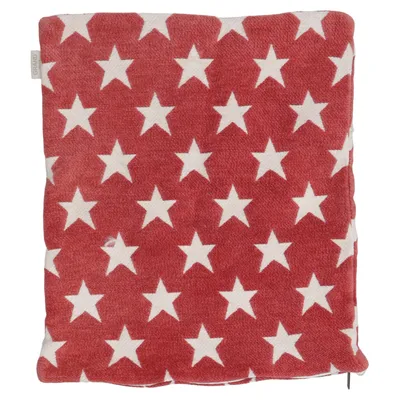 Cushion cover (Red, White) from Grand Design Cotton, Polyester