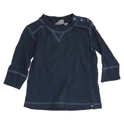 Langærmet t-shirt (Blå) fra Basic by Lindex Boys Bomuld