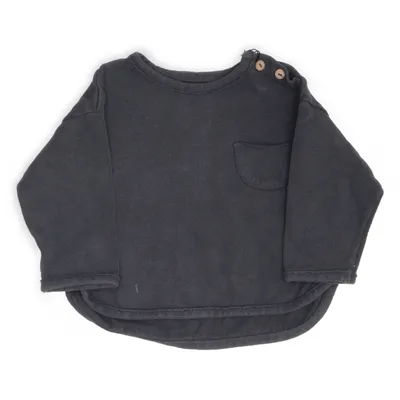 T-shirt à manches longues (Gris) de Play Up Coton biologique, Coton recyclé