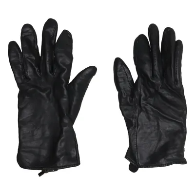 Leren handschoenen (Zwart) van Ellegant Leer, Wol