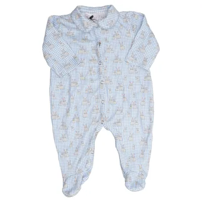Barboteuse (Bleu, Blanc) de Rachel Riley Coton