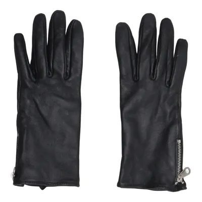Leather gloves (Black) from Handskmakaren Leather, Polyester