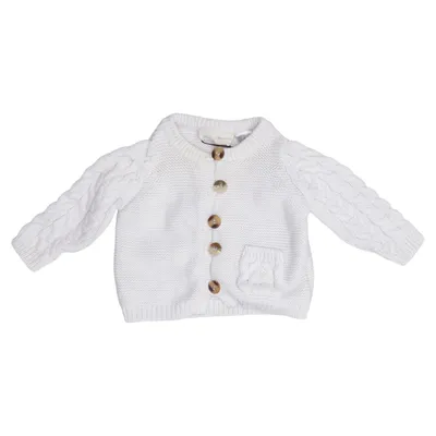 Cardigan (White) from Newbie by KappAhl Cotton