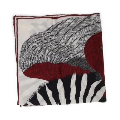 Scarf (Svart, Vit, Flerfärgad) Silke, Ull